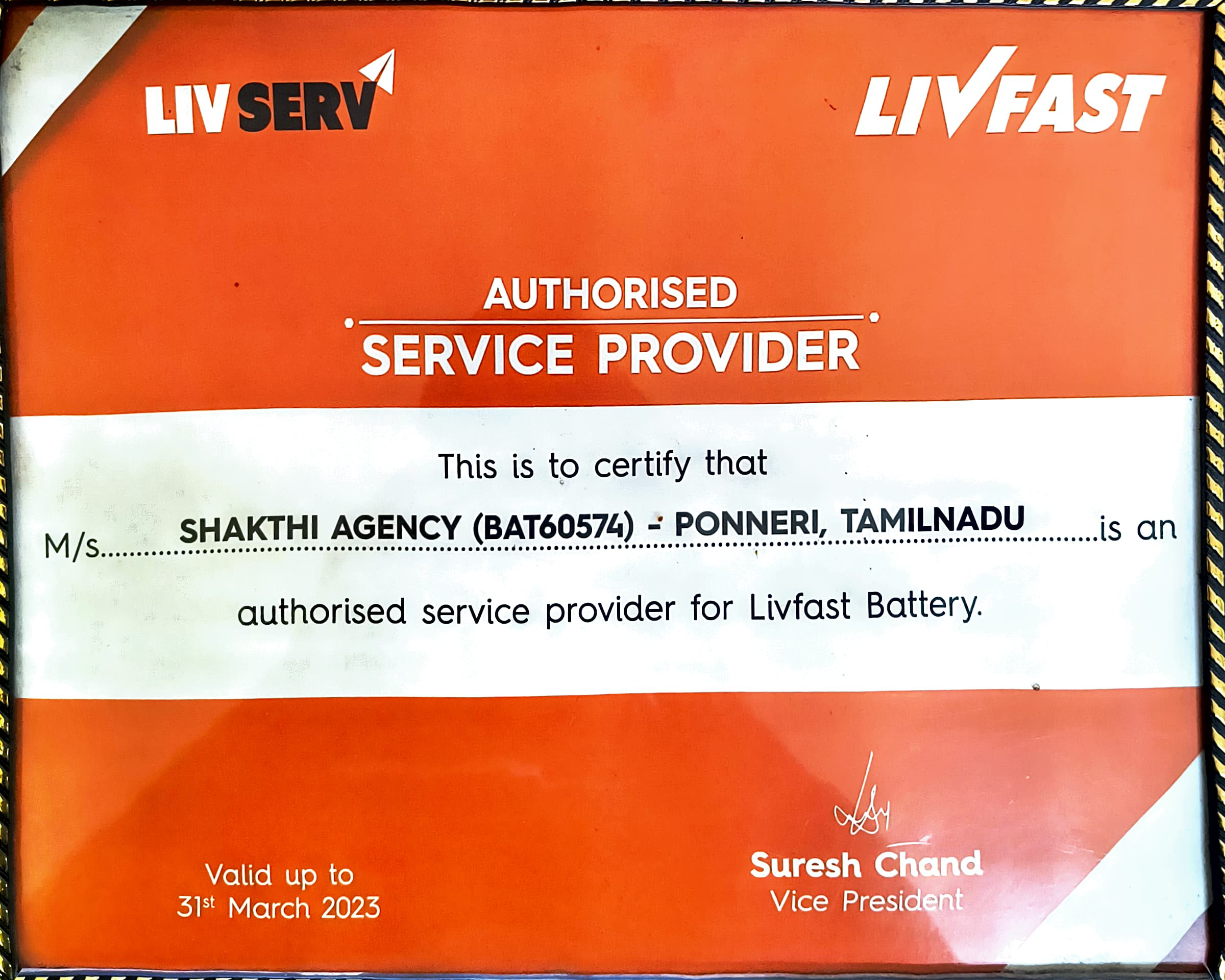Livfast Authorised Service Provider