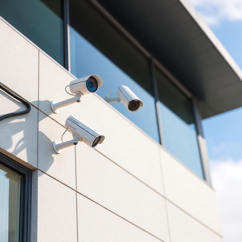 Outdoor CCTV installation
